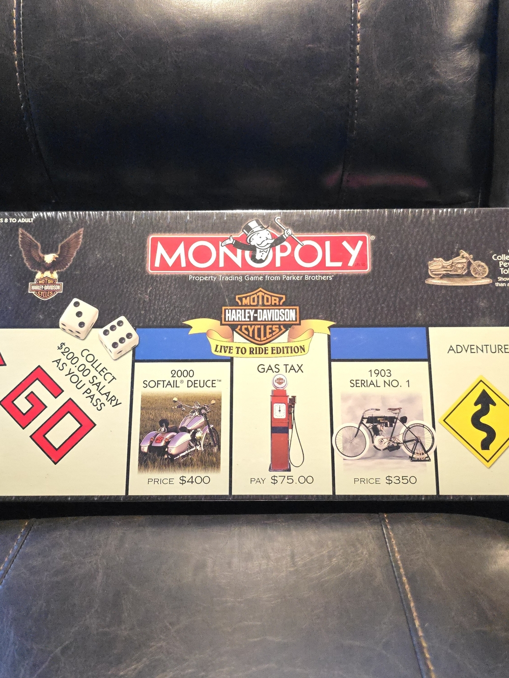 2000 Harley Davidson Monopoly Live to Ride Collectors Edition Board Game Sealed